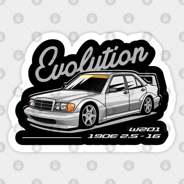 190e Evo II Sticker by celengan